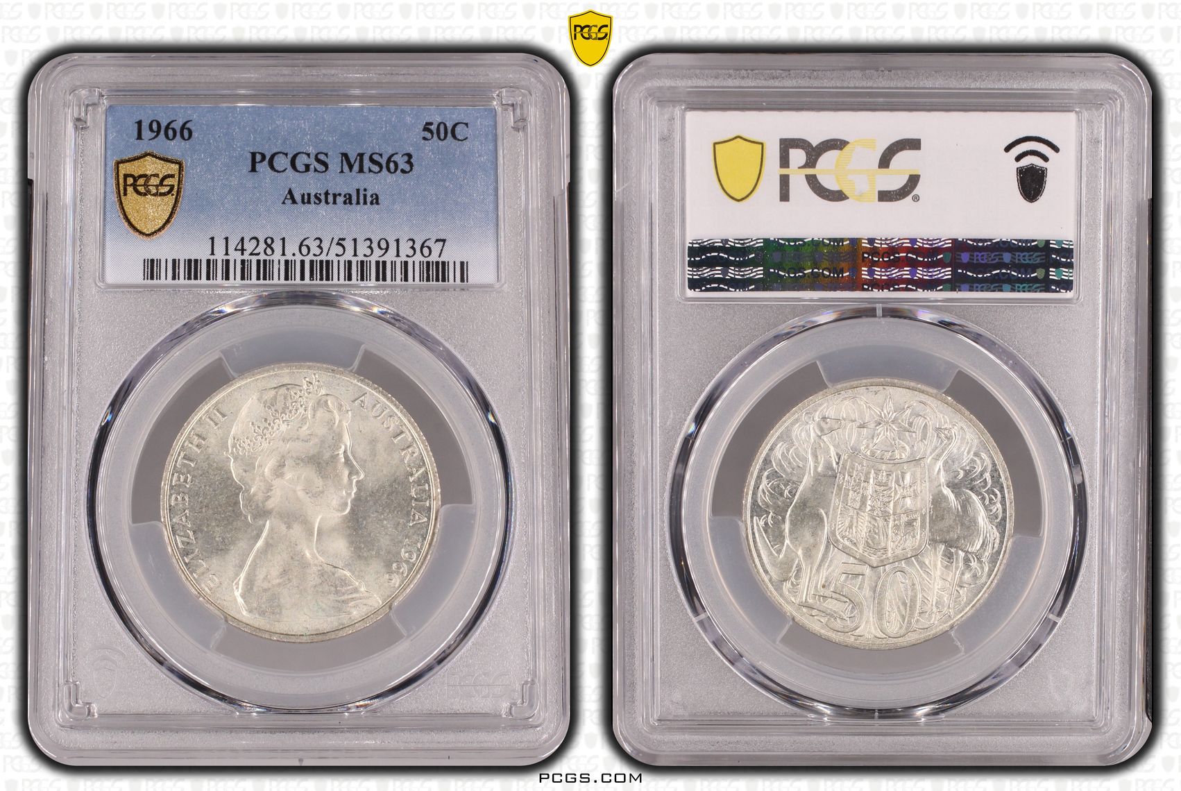 Fifty Cent, 1966, PCGS MS63