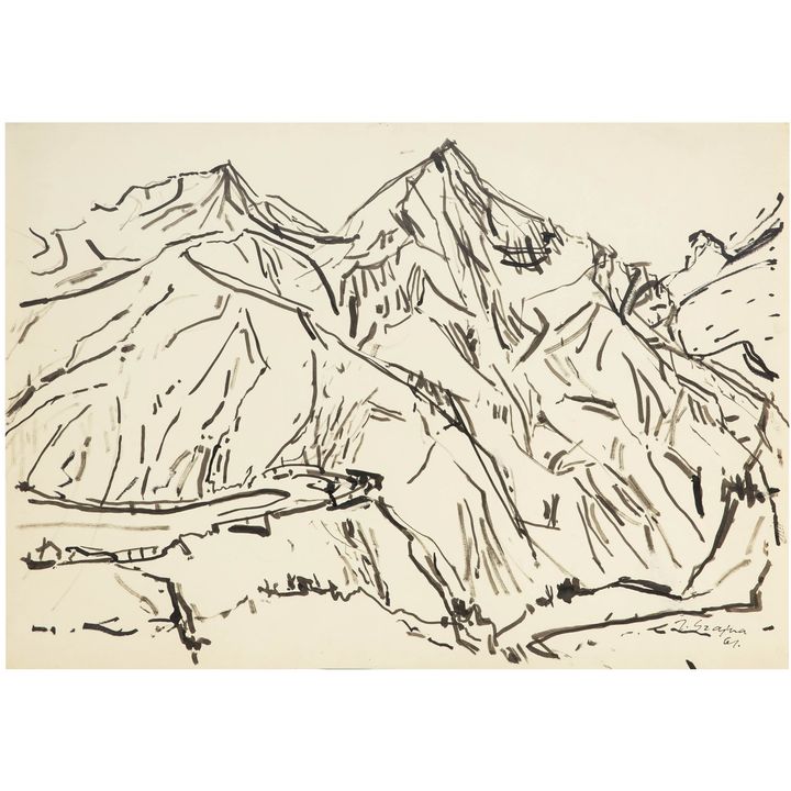 Józef Szajna | Pejzaż górski z Austrii, 1961