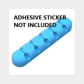 Orico 5 Slot Desktop Cable Clip - Blue (ADHESIVE STICKER NOT INCLUDED)| JG 51499/4999 B5 (S1)SB