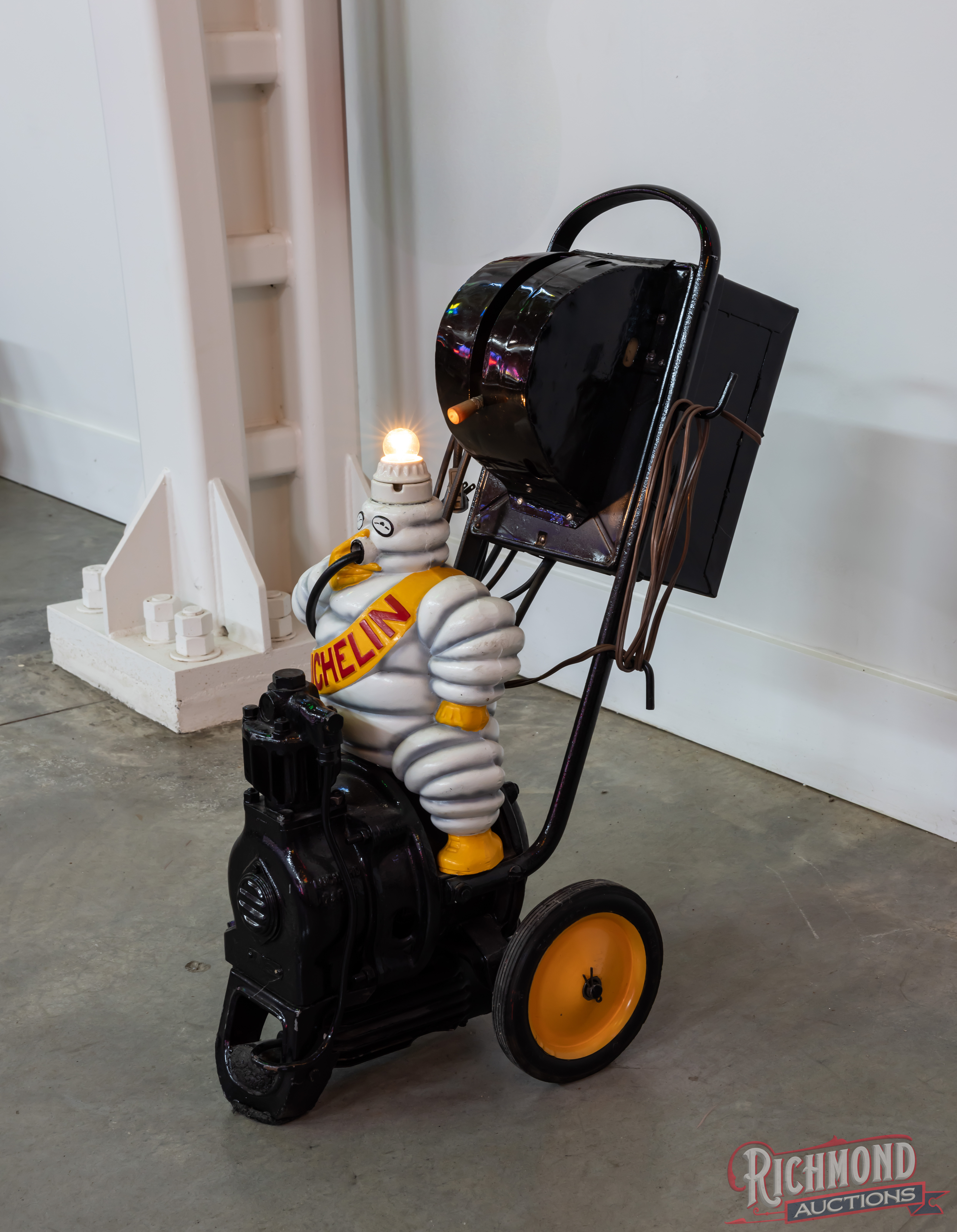 Amazing Michelin Man Floor Compressor | Richmond Auctions