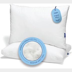 CASPER ORIGINAL PILLOW FOR SLEEPING, KING, WHITE, TWO PACK