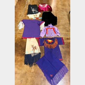 Group of Powwow Dancer Outfits & Shawls
