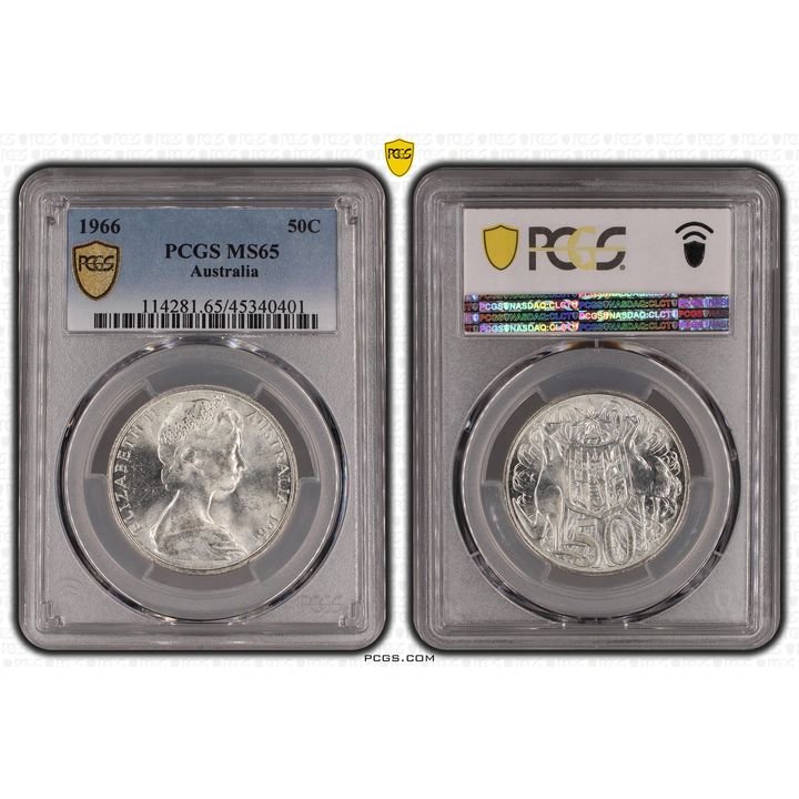 Fifty Cent, 1966, PCGS MS65