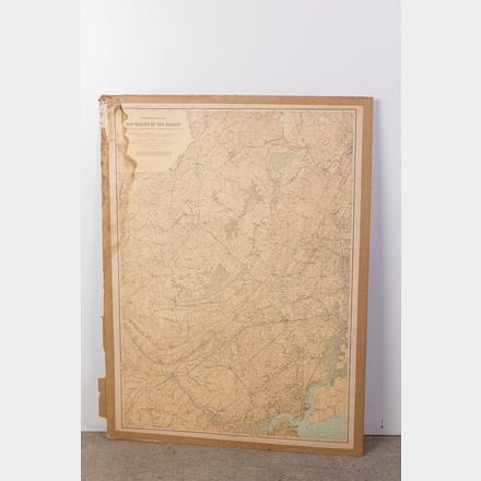 Antique 1888 Topographical Map of the Valley of the Passaic | Brooks ...