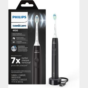 PHILIPS SONICARE 4100 RECHARGEABLE ELECTRIC TOOTHBRUSH, WITH PRESSURE SENSOR, 2 INTENSITY SETTINGS, SMARTIMER AND QUADPACER, 14-DA