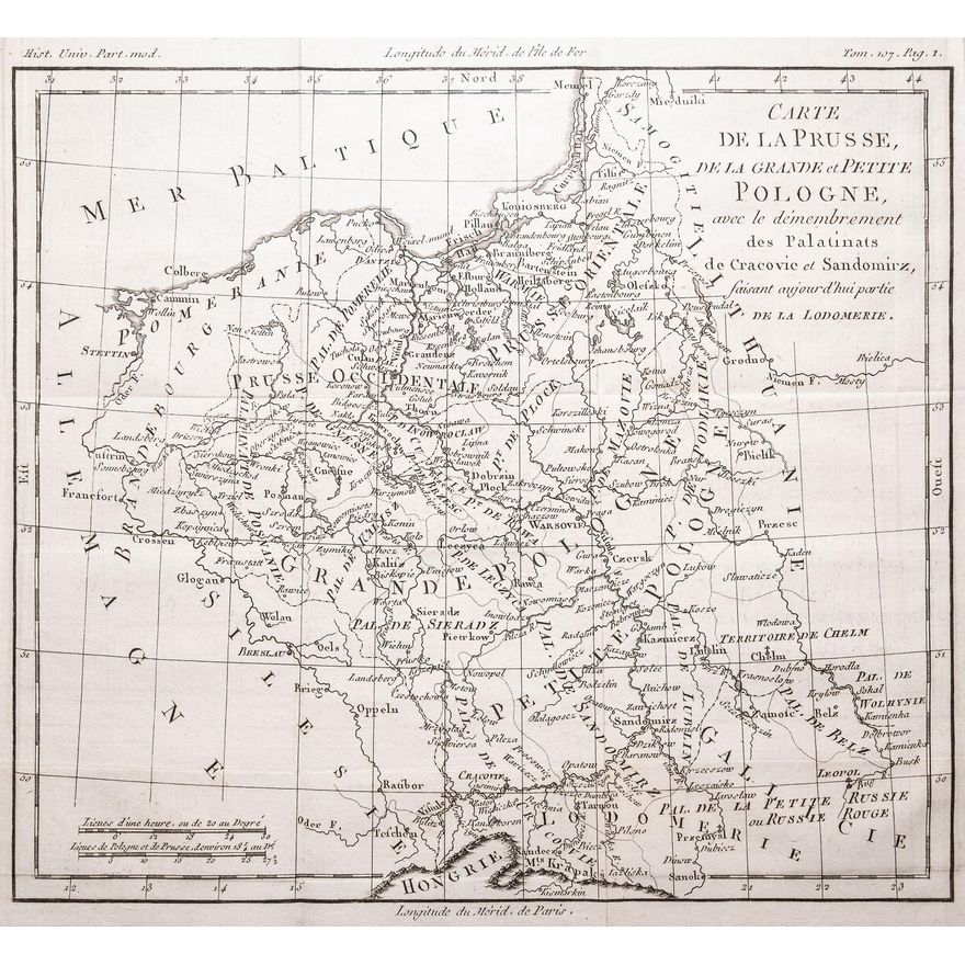 Louis Brion de la Tour | Carte de la Prusse, de la Grande et Petite Pologne…