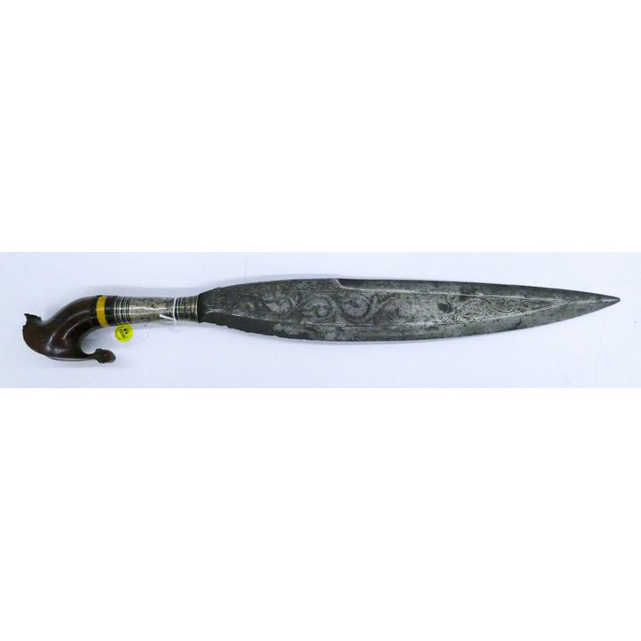Old Filipino Silver Mounted Barong Sword 23.5''