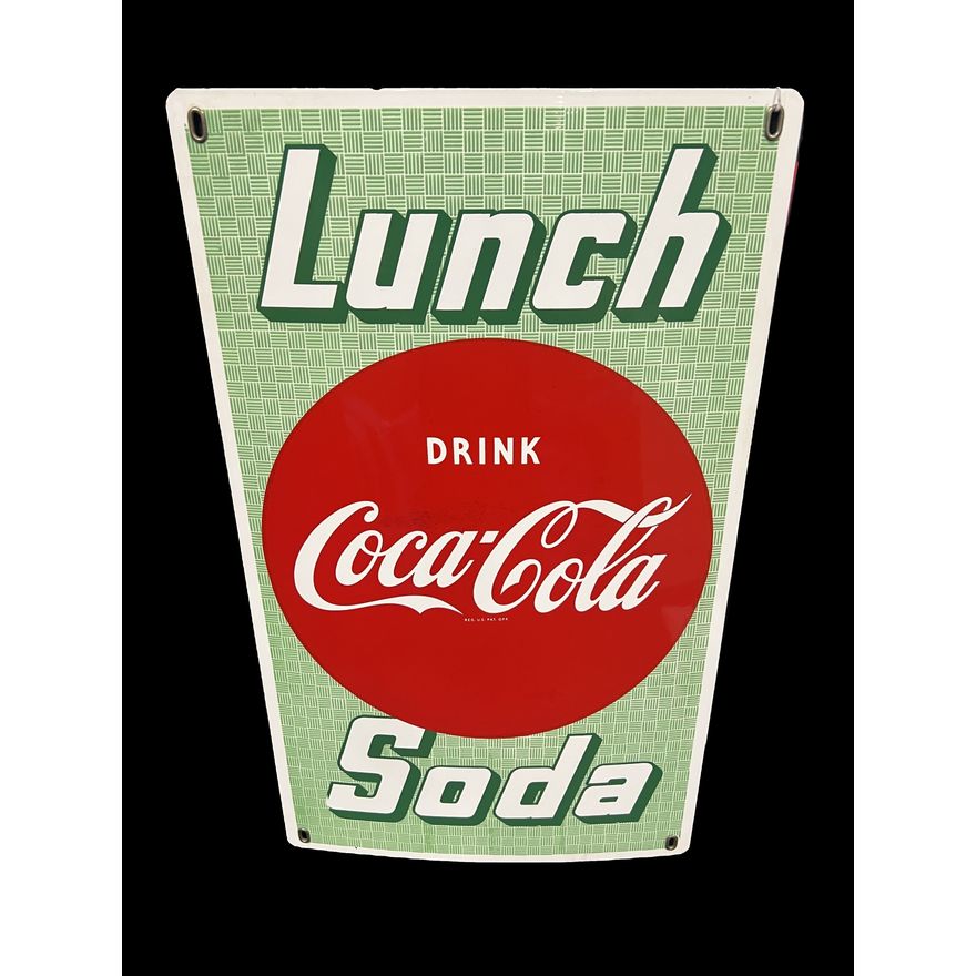 Drink Coca Cola Coke Lunch Soda Porcelain Sign