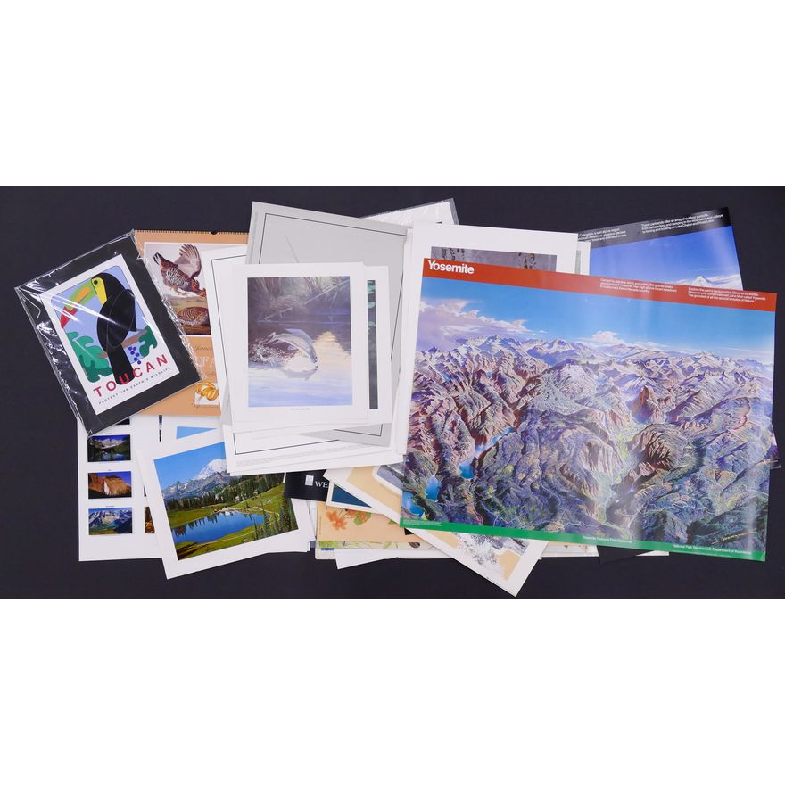 Large Group MISC Posters and Prints. Largest measures 29x39''.