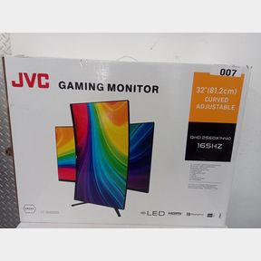 JVC 32” EDGELESS CURVED ADJUSTABLE QHD GAMING MONITOR LT-GN32525