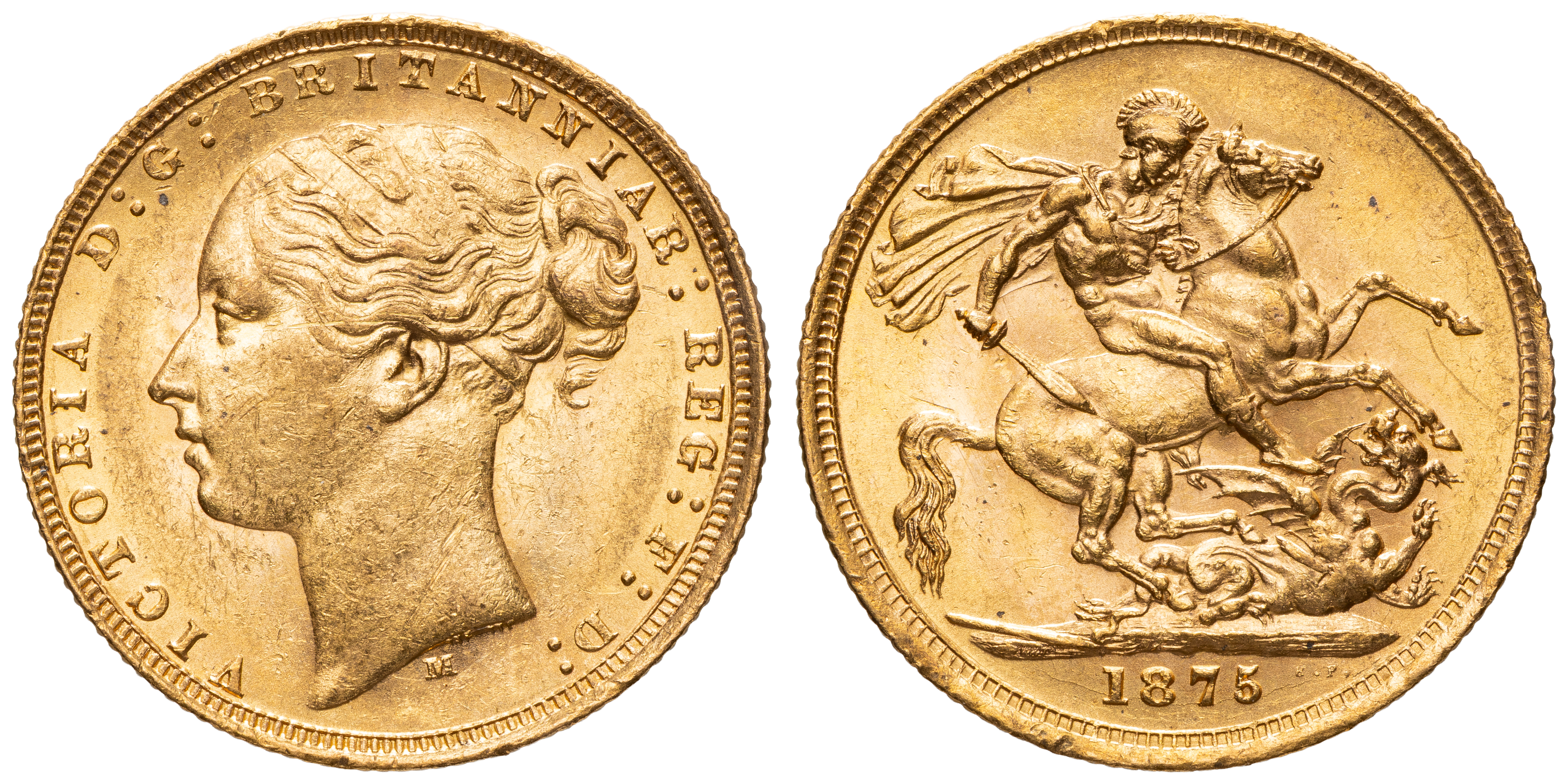 Victoria, Sovereign, 1875-M, gEF