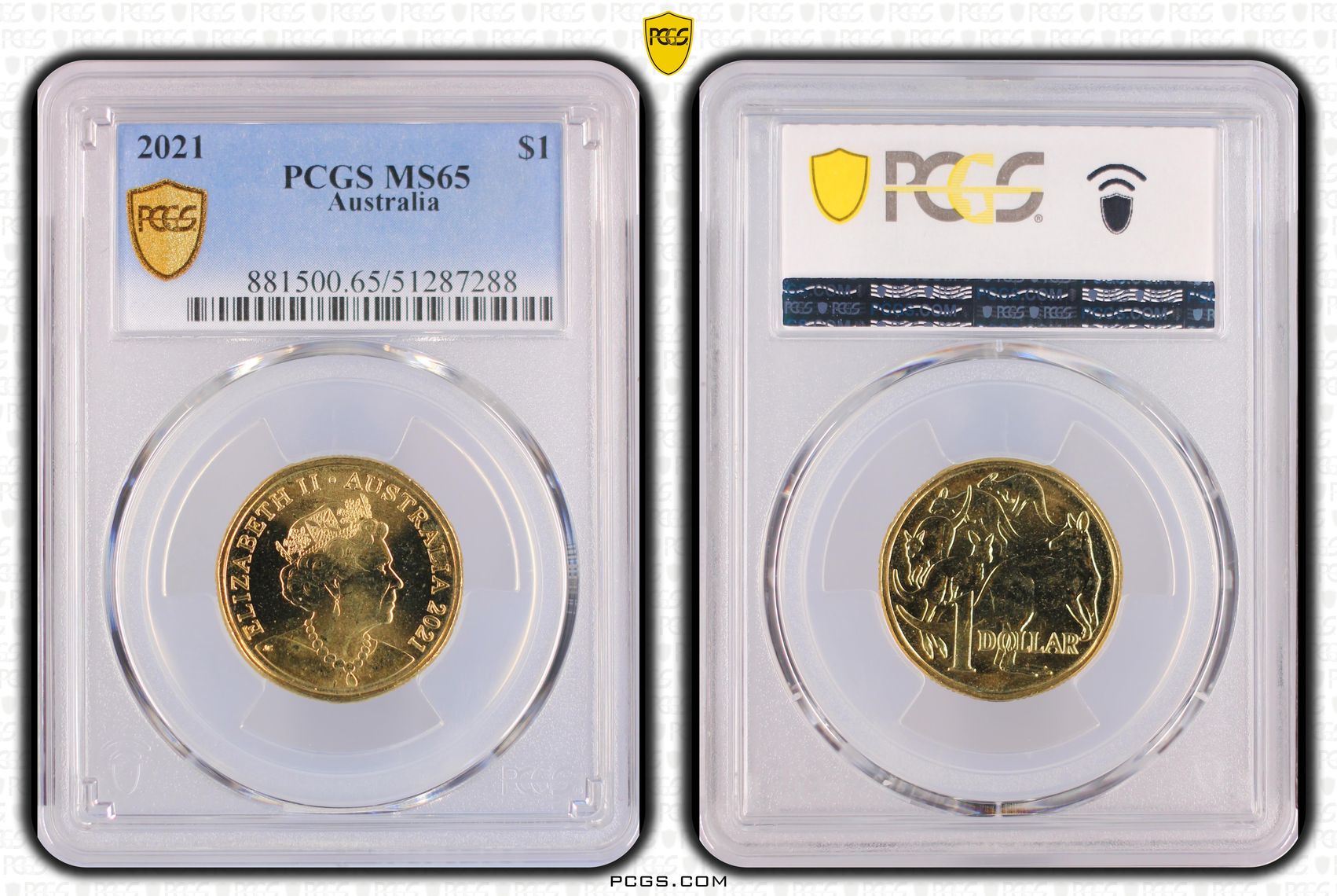 One Dollar, 2021, PCGS MS65