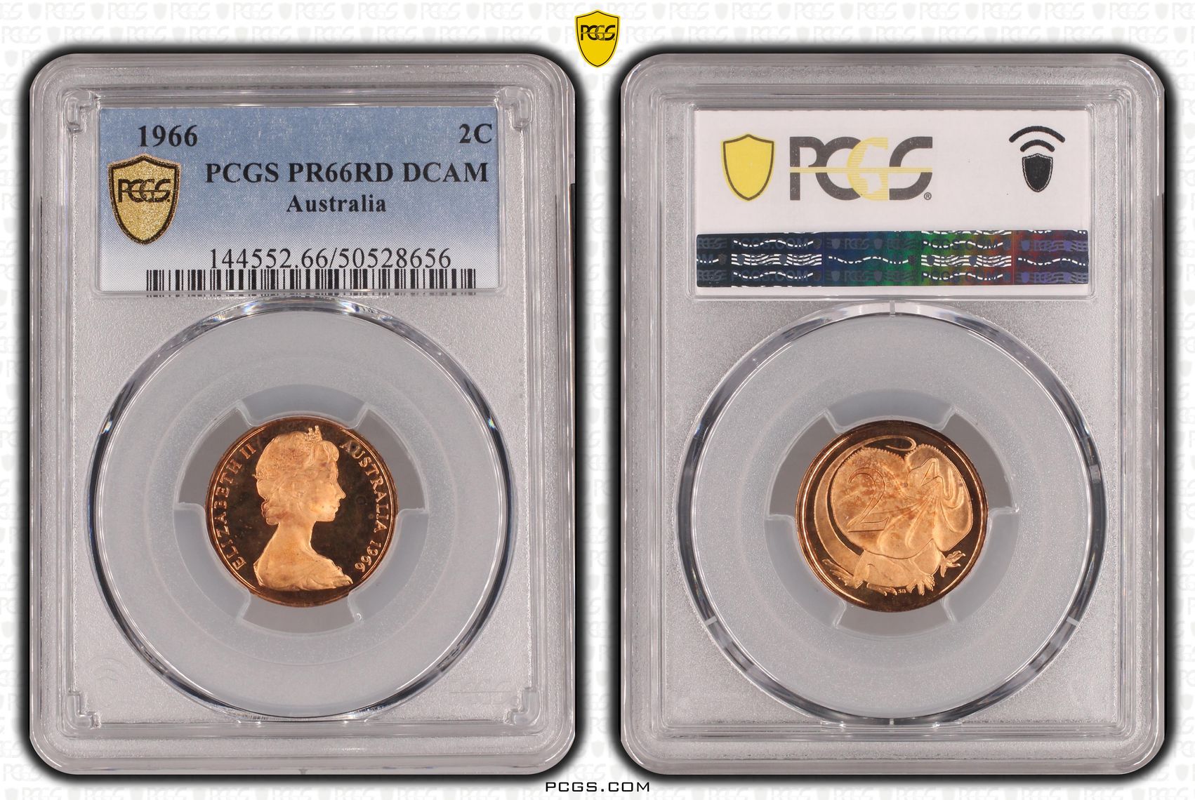 Two Cent, 1966, Pcgs Pr66dcam