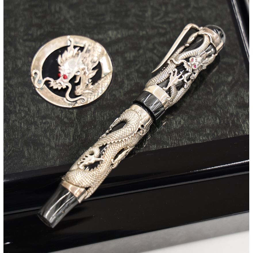 Montegrappa The Dragon 1995 Sterling Fountain Pen