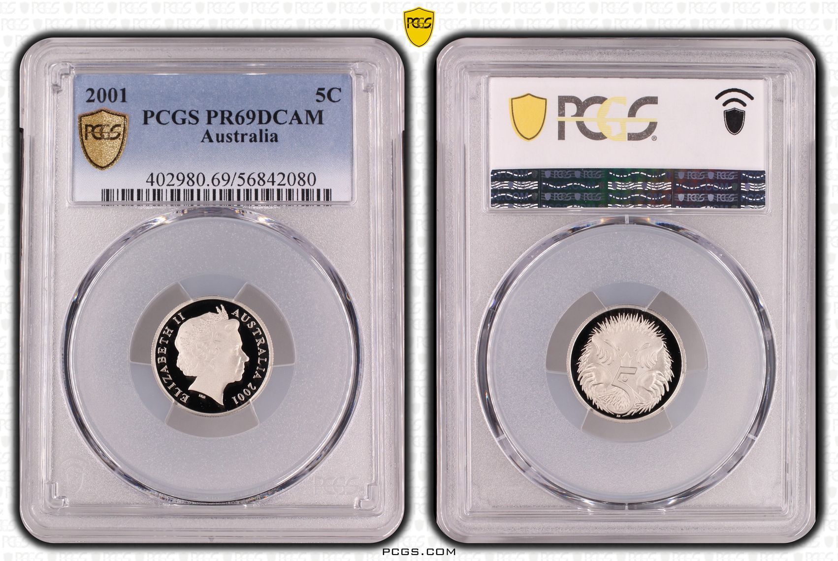 459 · Five Cent, 2001,  PR69DCAM