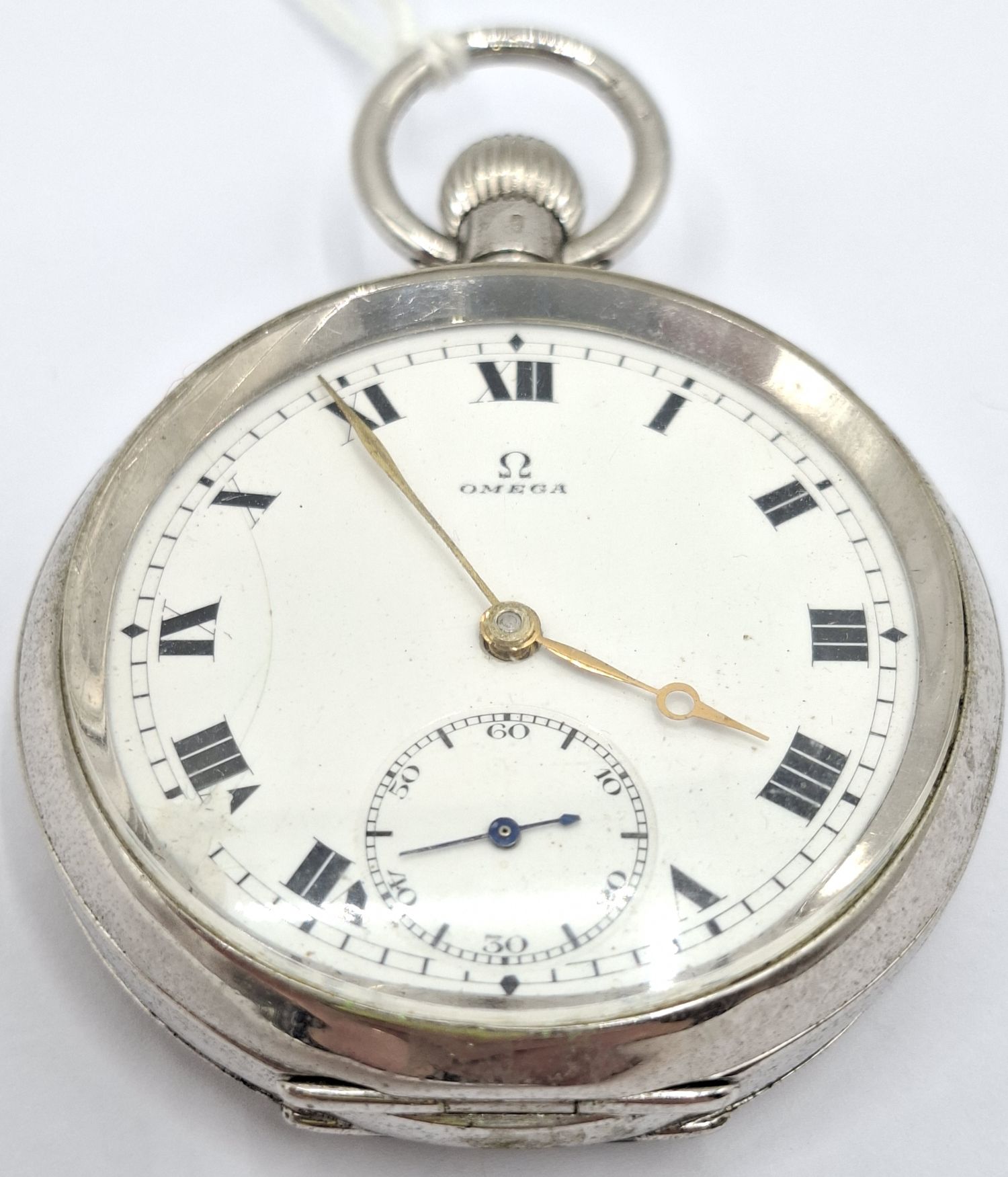 OMEGA OPEN FACED POCKET WATCH