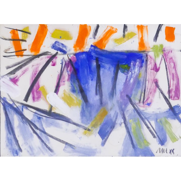 Winston McGee (b.1924) Untitled Mixed Media on Paper. Professionally framed. Images measures 22x30''