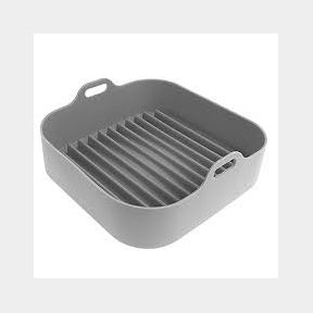 Silicone Pot Basket for Air Fryer Non-Stick Square. - Grey - Bar 9901067612780-51748/4514