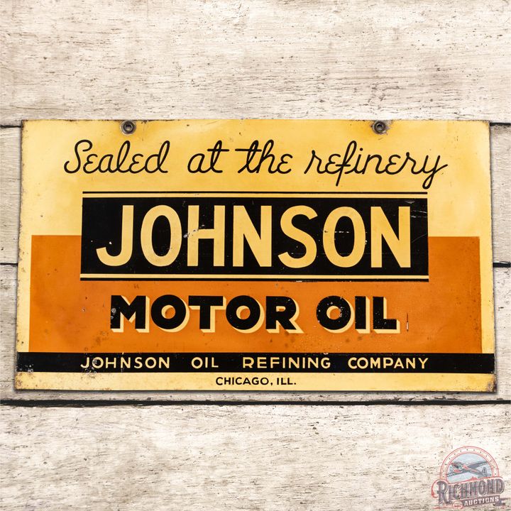 Johnson Motor Oil Refining Company DST Rack Sign