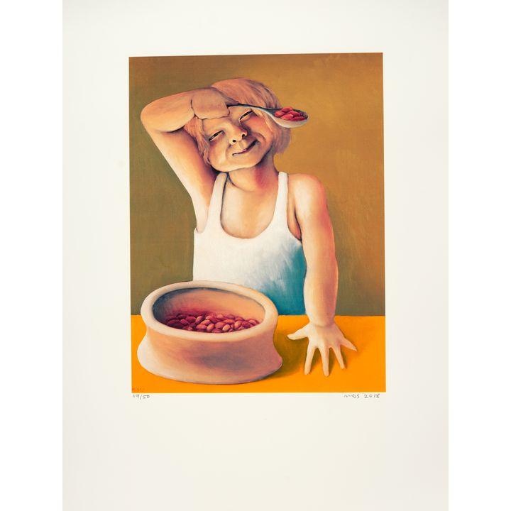 Michael Smither 'Sarah with Baked Beans'