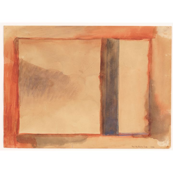 Colin McCahon 'One (from the Numerals: First series)'