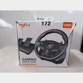 6IN1 GAME STEERING WHEEL FOR PC/PS3/PS4/SWITCH/X360/X-ONE/XS PXN-V900 - QUALITY IS OUR MEASUREMENT OF OUR SUCCESS