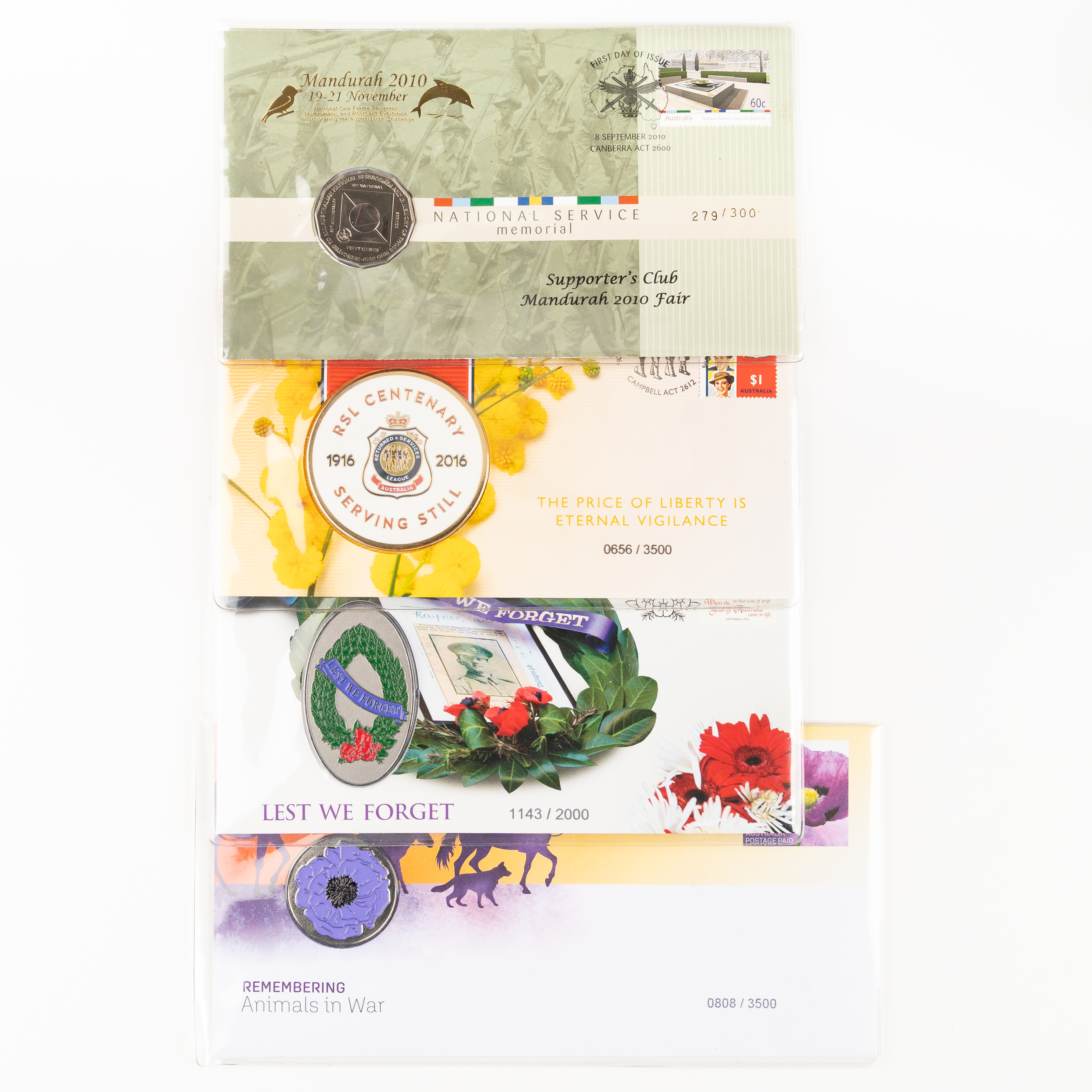 Elizabeth II, National Service Memorial, RSL, Lest We Forget, Fifty Cents, 2010 - 2021, UNC