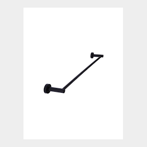 Black Single Towel Rack - 60cm -51732/2473 B1 (S4)