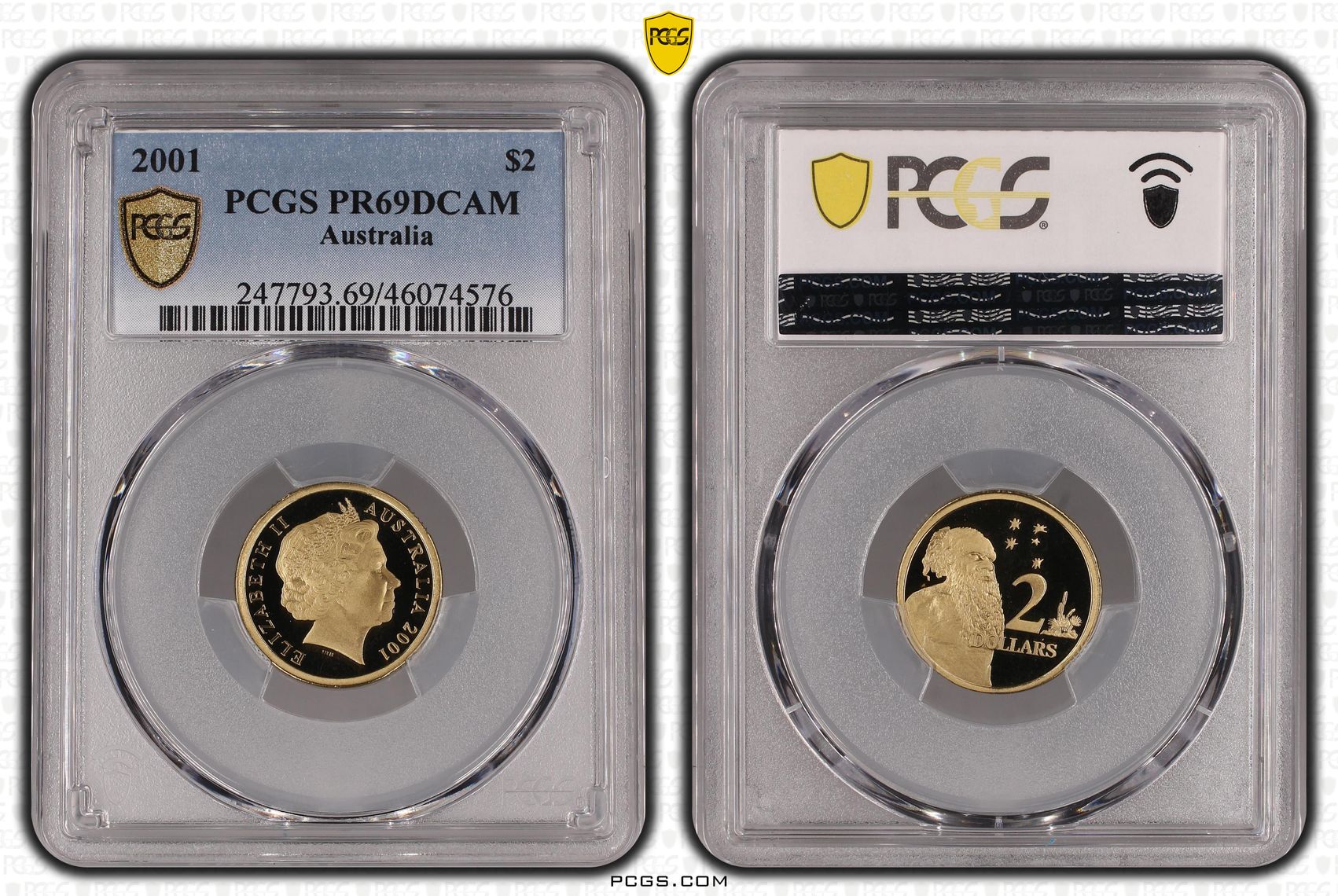 Two Dollar, 2001, PCGS PR69DCAM