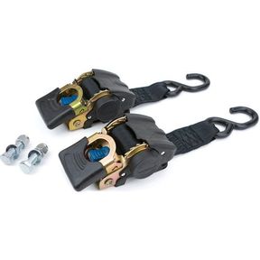 REESE POWERSPORTS 2.5 IN. X 10 IN. 833 LB. CAPACITY TRANSOM RETRACTABLE RATCHET TIE-DOWNS