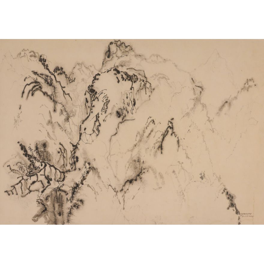 Kenneth Callahan ''Mountain Side'' Ink
