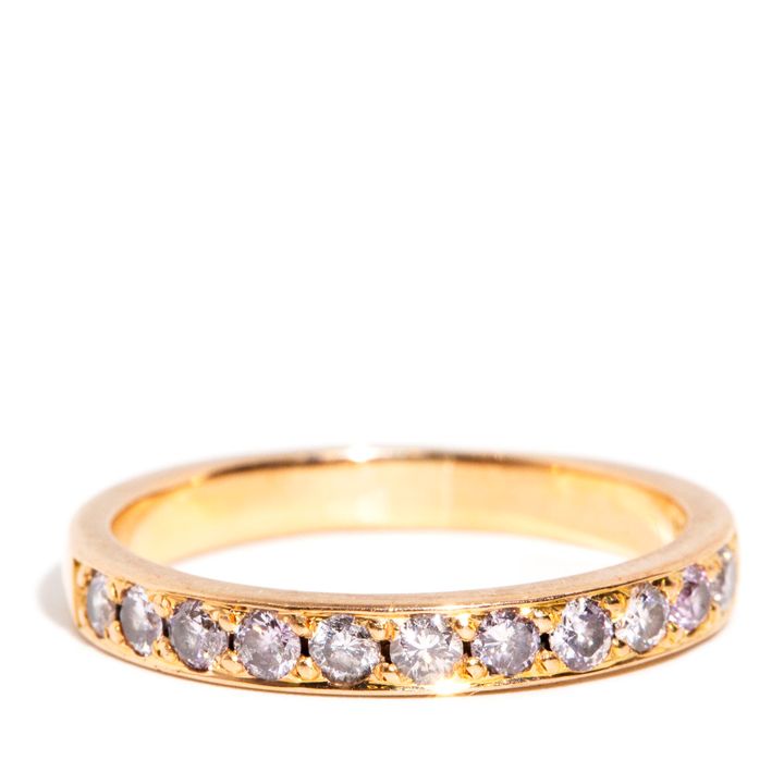 0.50 Carat Near Colourless Pink Diamond Ring,