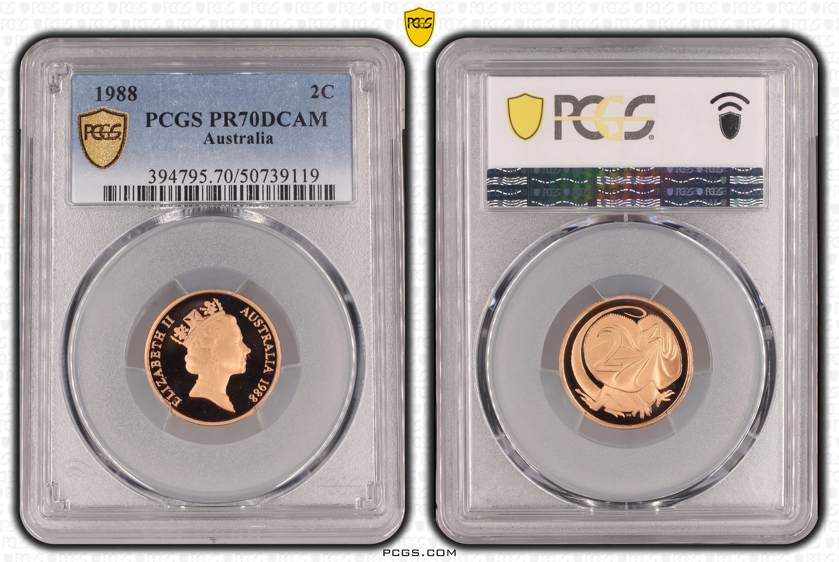 Two Cent, 1988, Pcgs Pr70dcam