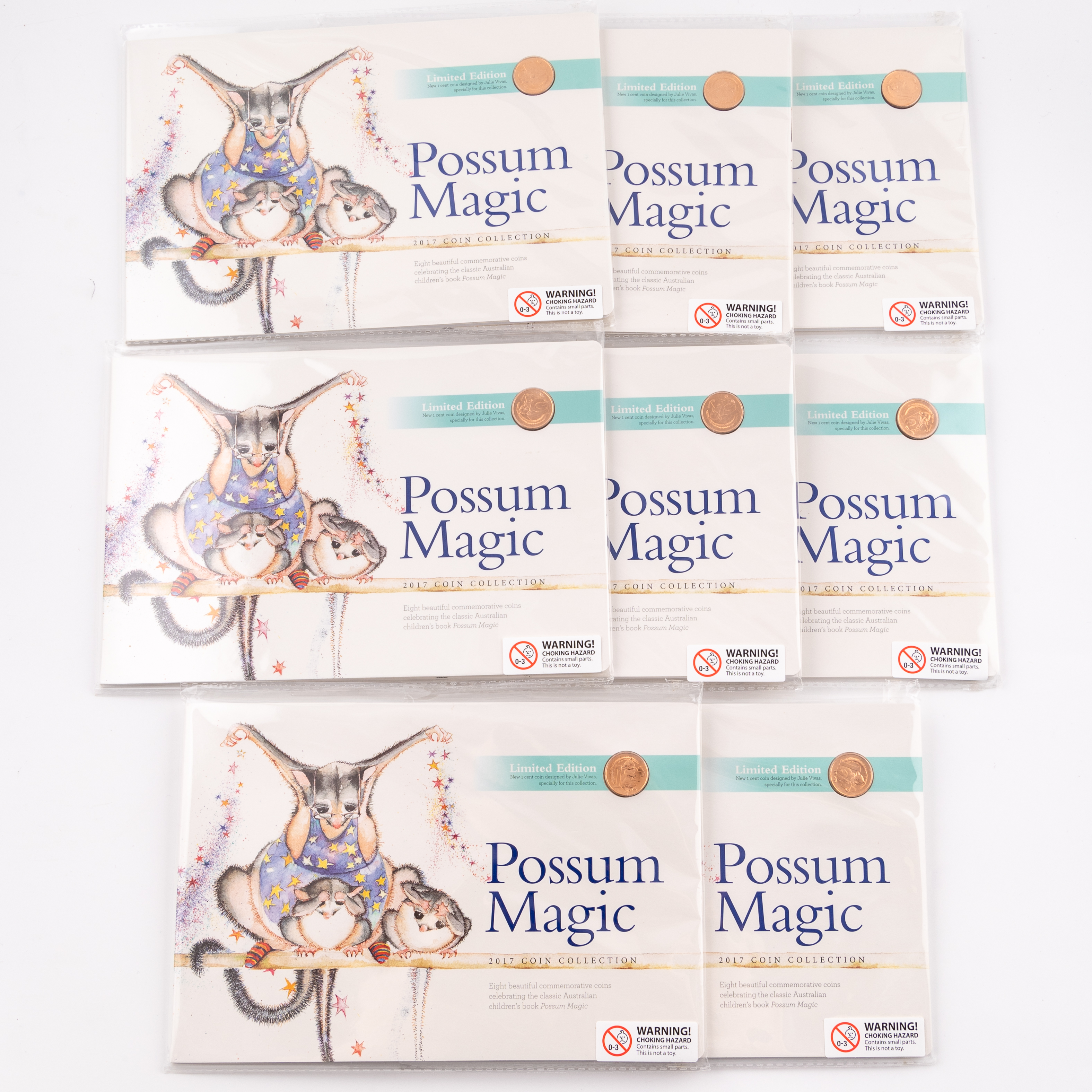 Elizabeth II, Possum Magic, One Cent - Two Dollars, 2017, UNC