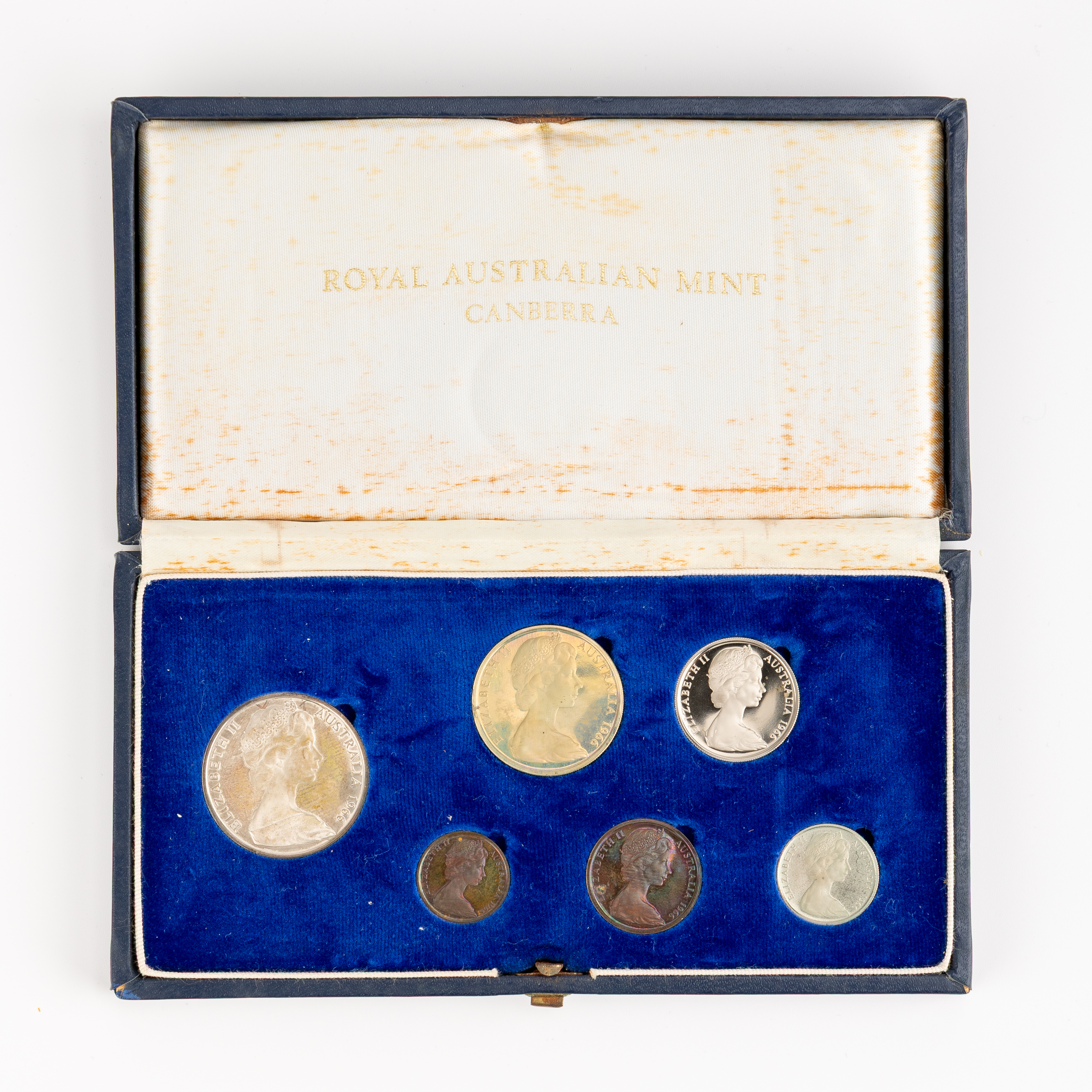 Elizabeth II, One Cent - Fifty Cents, 1966, aFDC