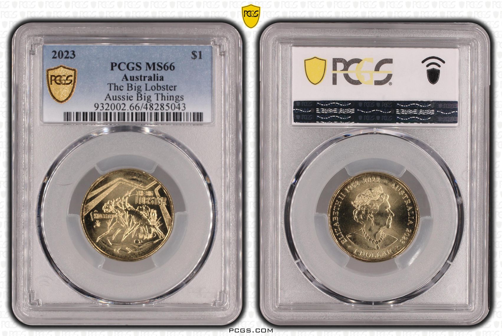 Elizabeth II, The Big Lobster Aussie Big Things , One Dollar, 2023, PCGS MS66