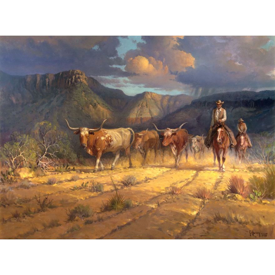 Trails in the Palo Duro by G. Harvey (1933-2017)