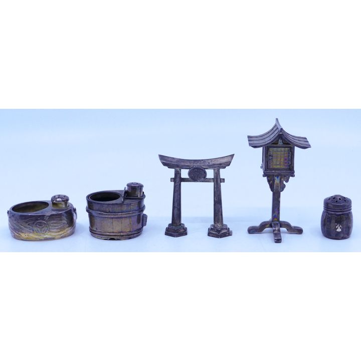 Box Japanese Sterling Figural Shakers - 125 Grams TW