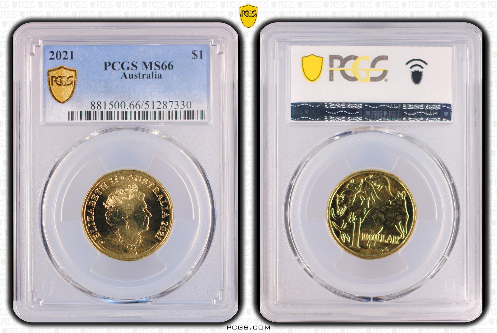 One Dollar, 2021, PCGS MS66