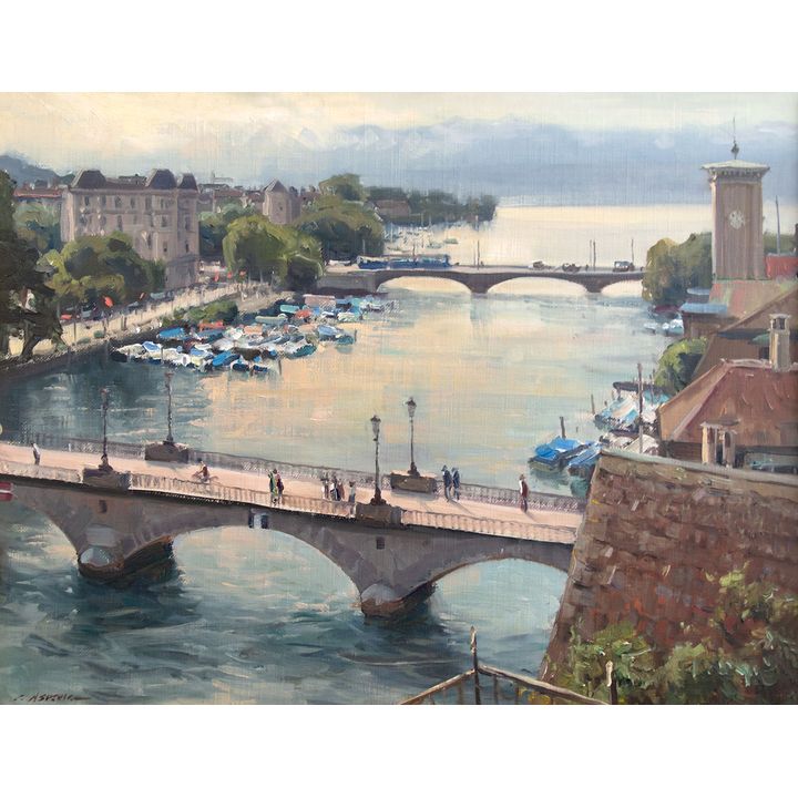 Zurich - Switzerland by Clyde Aspevig (1951- )