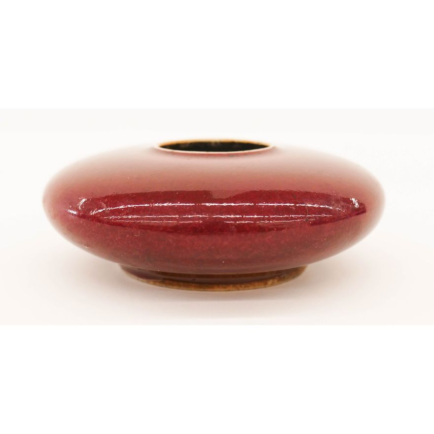 Chinese Qing Oxblood Glazed Brush Washer