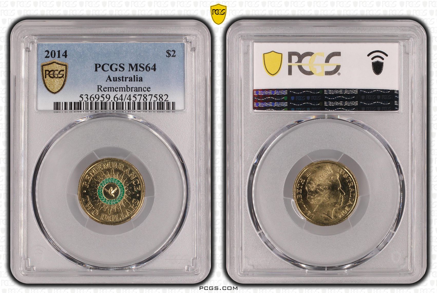 Remembrance, Two Dollar, 2014, PCGS MS64