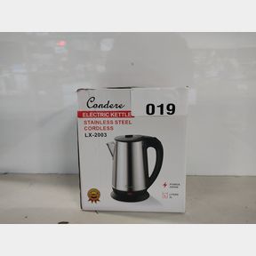 CONDERE 2 LITRE CORDLESS ELECTRIC KETTLE - STAINLESS STEEL - 2000W 2L FAST BOILING KETTLE WITH BASE PLATE