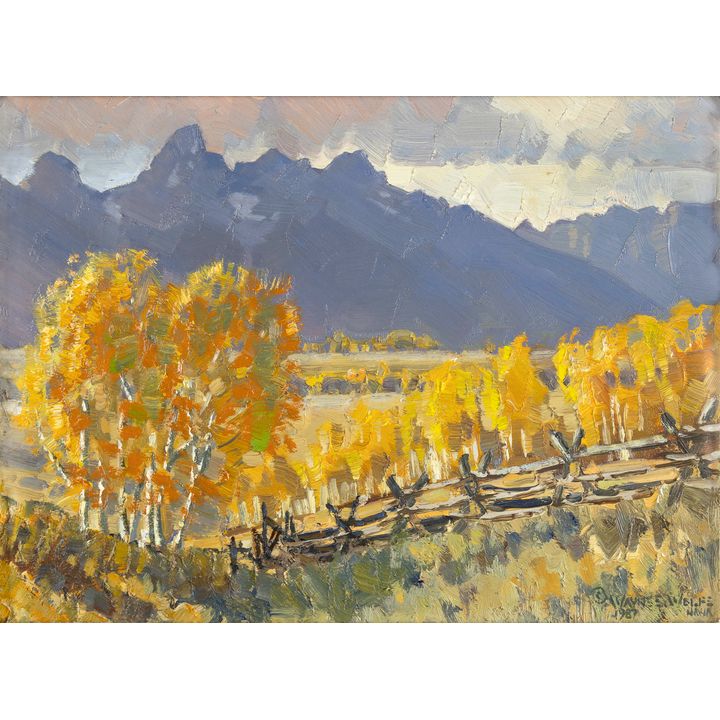 Wayne Wolfe (1944/45- ), Teton Sundown, 1987