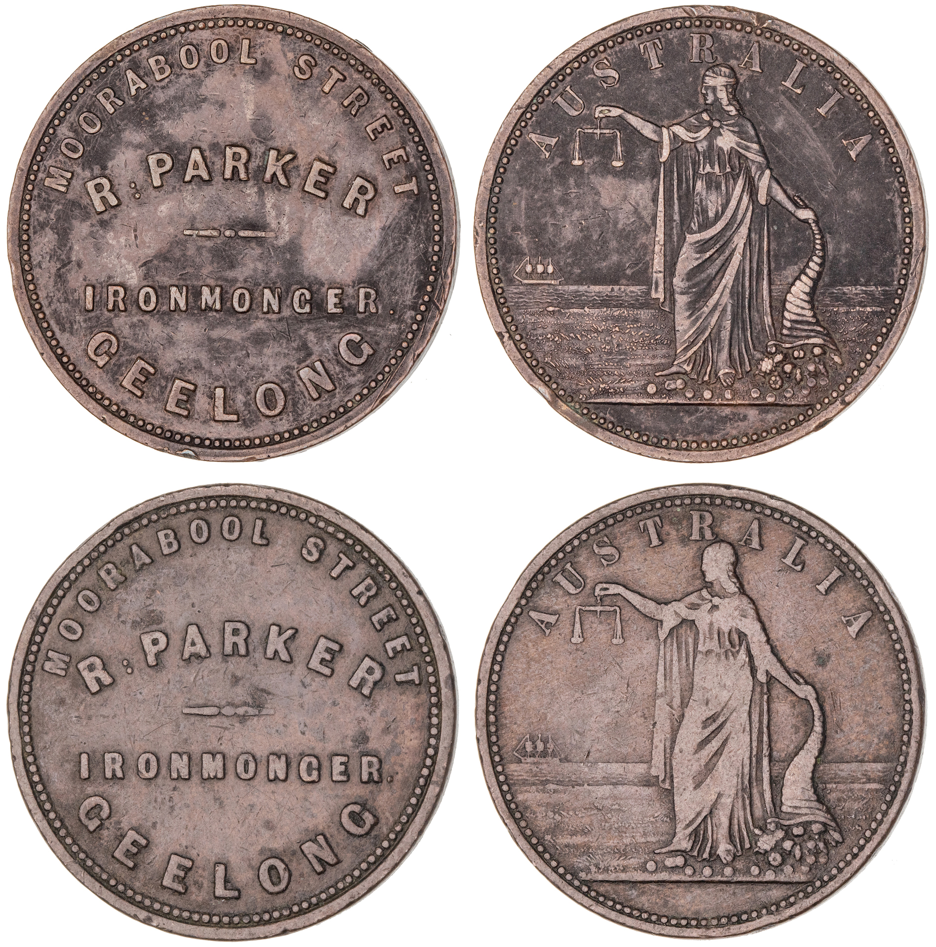Geelong, Victoria, R. Parker, Penny, ND, gFine