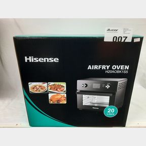 HISENSE 20L MULTIFUNCTION AIRFRYER TOASTER OVEN - BLACK - H20AOBK1S5