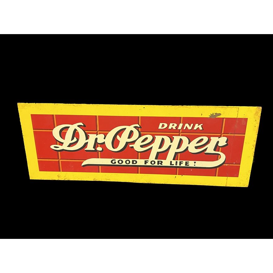 Dr. Pepper Good For Life Tin Metal Soda Sign (Age Unknown)