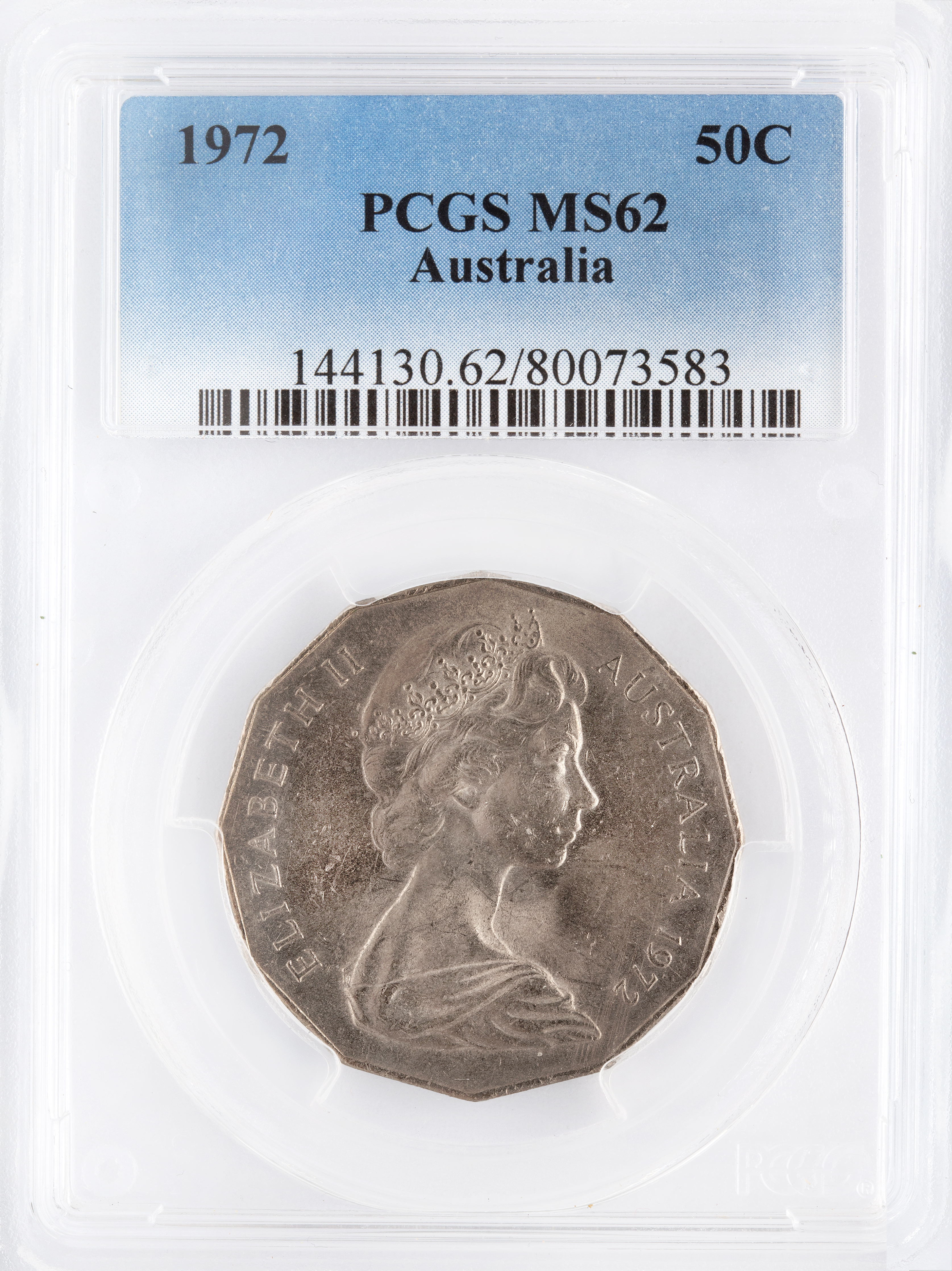 Fifty Cent, 1972, PCGS MS62
