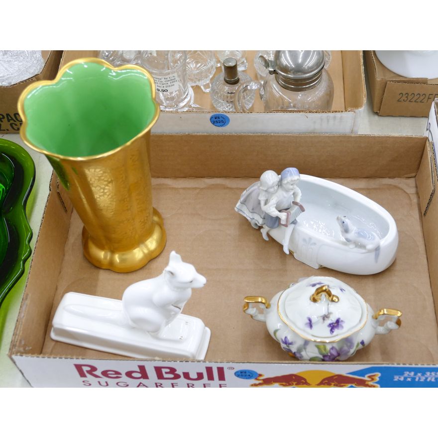 Box Gilt Vase Etc.