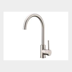 Exel Swan Stainless Steel Kitchen Mixer - Deck Mount - Lever Handle-51461/1439 B5 (S4)